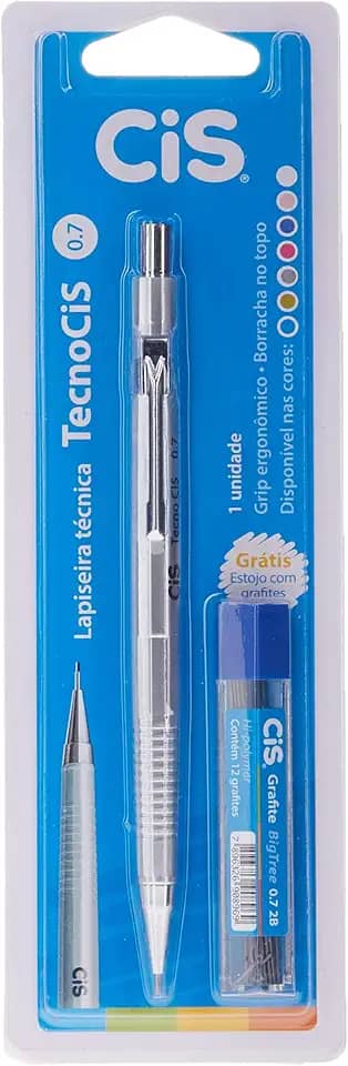 CIS Tecnocis Lapiseira Técnica Blister, 0,7 mm, Prata