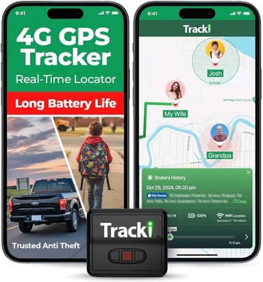 Tracki 2024 Modelo Mini Rastreador GPS Em Tempo Real. Cobertura Completa Em Todo O Mundo Para Veículos Crianças E Cães. Dispositivo Pequeno De Rastreamento Magnético Portátil. Taxa Mensal Obrigatória