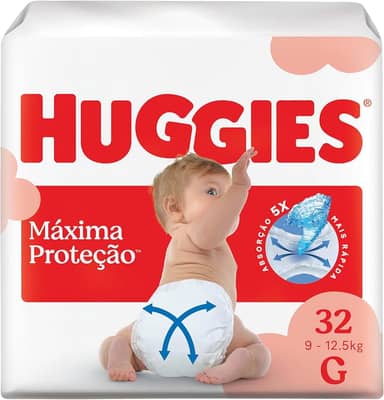 Fralda Huggies Supreme Care G - 32 fraldas
