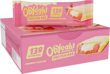 3VS Nutrition Barra de Proteína 45g Oh Yeah Sabor Strawberry ShortCake - Caixa C/ 12