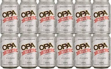 Pack 12 unidades Cerveja Puro Malte Pilsen teor 4,6% 350ml Opa Bier