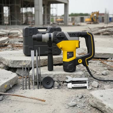 Martelete Rompedor Perfurador Furadeira SDS Plus 2400W 5J Maleta Ponteira Talhadeira Brocas (110V)