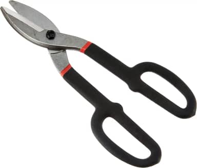 EDA Tesoura Para Chapa Tipo Americana 10' Cabo Plastificado Profissional Eda