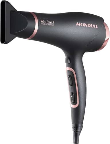 MONDIAL Secador de Cabelos, Preto/Golden Rose, 2000W, 220V - SC-37