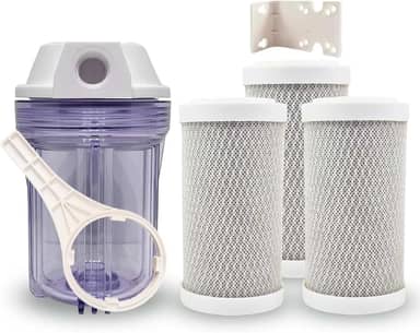 Filtro De Água Para Chuveiro Carvão Ativado 3 Refis Completo Cor Transparente