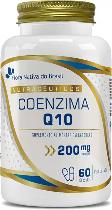 Coenzima Q10 100% Pura (200mg por porção) 60 Caps Flora Nativa