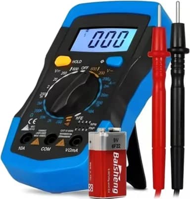 Multímetro Digital Exbom MD-180L Portátil Display 3 1/2 Iluminado com Beep Sonoro