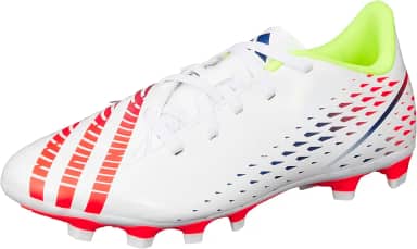 Chuteira Adidas Campo Predator Edge 4 Masculina Branco Azul Laranja 43