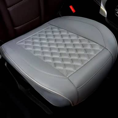 Cusaota 1 peça de capas de assento de carro protetores para bancos dianteiros, tapete de almofada de assento interior de carro de couro PU de luxo, compatível com 90% de veículos (Sedan SUV Truck Jeep