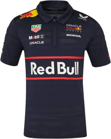 Camisa polo masculina Red Bull Racing F1 2025 Team