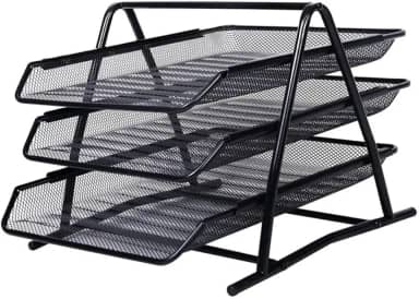 Caixa de Correspondência, Organizador de Mesa, Tripla, Metal, Gv Office, 9205