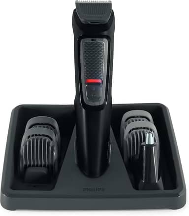 Aparador de Pelos 6 em 1 Philips Series 3000 MG3711/15 Multigroom Bivolt - máquina de barba com 6 Acessórios