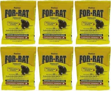 Kit 6 Und Straik Isca Mata-Ratos Sachês 25g