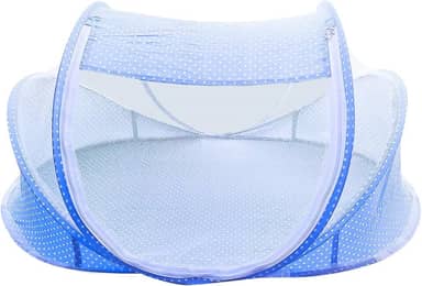 CAMA BERCO MOSQUITEIRO DOBRAVEL AZUL DM TOYS DMB6992