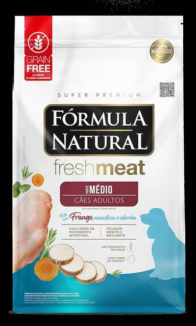 Fórmula Natural Fresh Meat Ração Seca Para Cães Adultos De Médio Porte Sabor Frango 1Kg