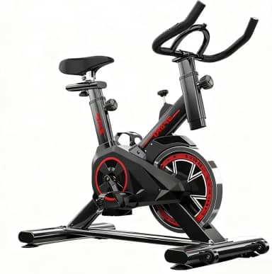 Bicicleta ergonomica Spinning Silenciosa Vertical com Ajuste de Resistência, Monitor LCD e Assento Confortável, Ideal para Academia e Uso Doméstico