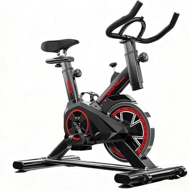 Bicicleta ergonomica Spinning Silenciosa Vertical com Ajuste de Resistência, Monitor LCD e Assento Confortável, Ideal para Academia e Uso Doméstico