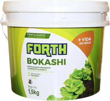 Forth Bokashi 1,5kg Composto 100% Orgânico Fermentado, Microorganismos Benéficos