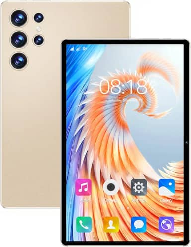 Tablet S23 11” Android 13, 16GB RAM 512GB ROM, Câmera 16MP, Tela 2.5K, Snapdragon 870, 5G, GPS, Bateria 8000mAh – Sem Marca (dourado)