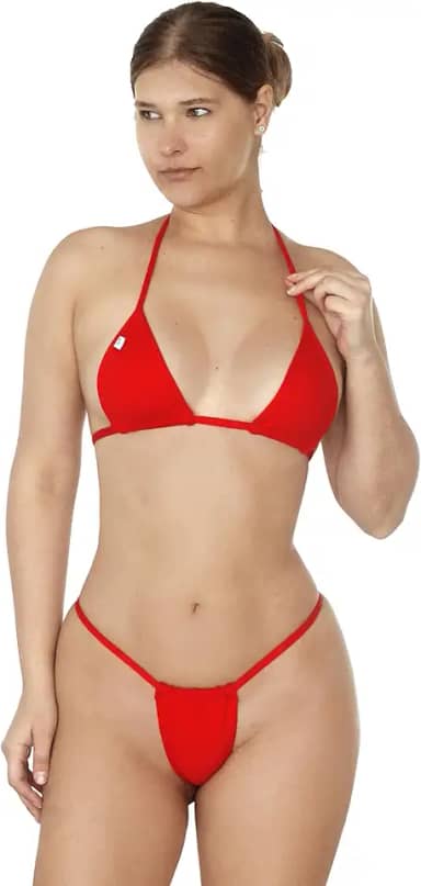 Biquíni Micro Para Bronzear Imita Marquinha De Fita