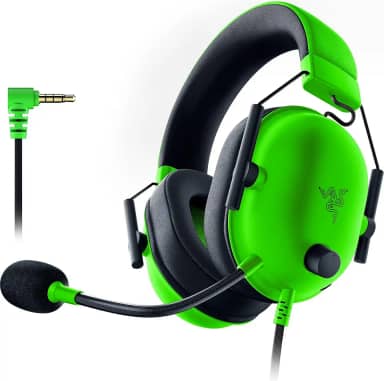Razer Fone de ouvido para jogos BlackShark V2 X: Som surround 7.1 - Drivers de 50 mm - Almofada de espuma de memória - para PC, PS4, PS5, Switch - Conector de áudio de 3,5 mm - Verde