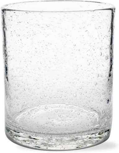 tag Bubble Clear Glass Double Old Fashioned Whiskey Bourbon Glass 425 g Transparente