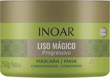 Inoar, Liso Mágico Máscara Capilar – Alinhamento, Hidratação e Efeito Liso Progressivo com Óleo de Argan - 250g