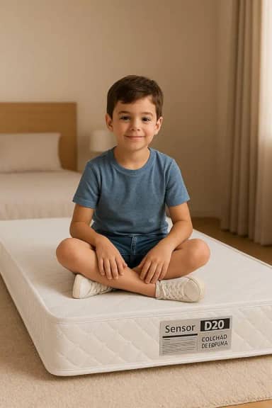 Colchão Infantil Sensor Premiun D20 148cm x 68cm x10cm para Crianças