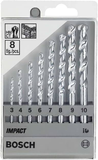 Bosch Jogo Brocas para alvenaria CYL-1 Ø3-4-5-6-7-8-9-10 mm