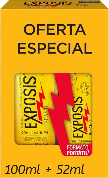 Exposis Infantil, Kit Repelente Icaridina, 2 Unidades Gel 100ml e 52ml