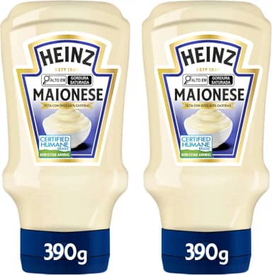 Heinz Pack Maionese Tradicional, 390G - 2 unidades