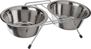 Chalesco Comedouro Duplo para Cães 750 ml