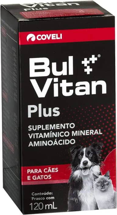 Coveli Bulvitan Plus Vitaminas E Aminoácidos Para Cães