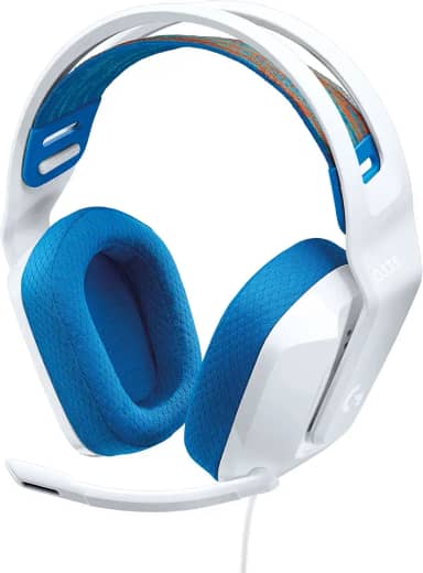 Headset Gamer Logitech G335 com Almofadas com Espuma de Memória, Design Leve e Conexão 3,5mm para PC, PlayStation, Xbox, Nintendo Switch e Mobile - Branco