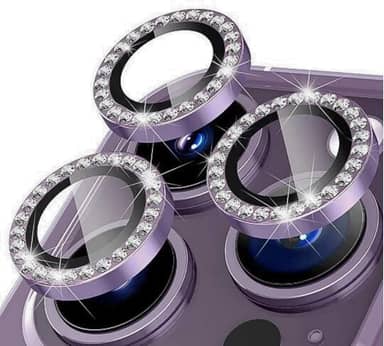 Kit Película Lentes De Câmera iPhone C/Strass kit Protetor Câmera Iphone Modelos Cores11 12 13 14 15, Mini, Plus, Pro, Pro Max (Preto, Iphone 11 Pro e 11 Pro Max)