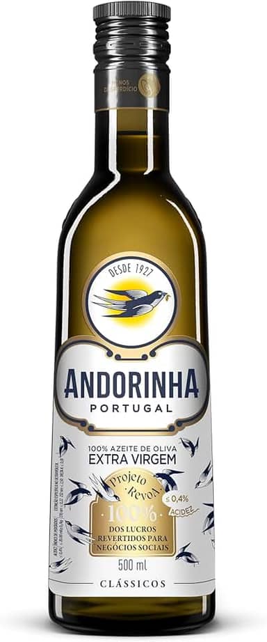 Azeite Andorinha Extra Virgem Projeto Revoa Vidro Unidade 500ml