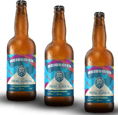 Cerveja Berggren de Trigo Weissbier 500ml - 3 unidades