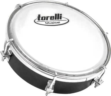 TAMBORIM INJETADO PRETO PELE LEITOSA