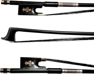 Arco Violino 4/4 Fibra de Carbono Profissional Premium Gold Talão Trabalhado