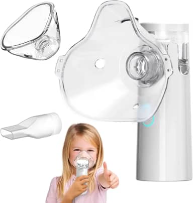 Nebulizador Inalador Ultrassonico Portatil Sem Fio Recarregavel USB Silencioso Compacto Criança Adulto Alivio Respiratorio Rinite Asma Gripes Resfriados Sinusite Premium
