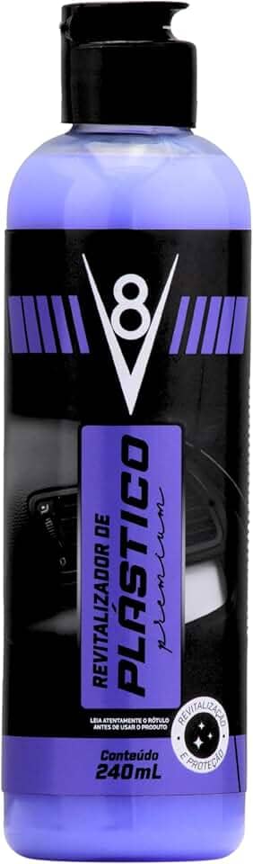 V8, Revitalizador de plásticos automotivos, 240 ml, Roxo