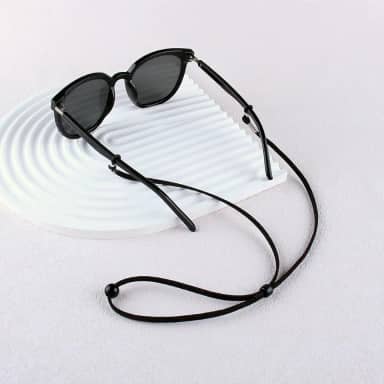 2 peças de alça de óculos, óculos de sol esportivos e alças de suporte de óculos para homens e mulheres, suporte de cordão, cordão de pescoço, protetor de óculos, azul escuro