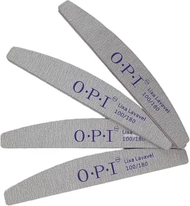 Lixa Bumerangue Lavável 100/180 Para Unhas de Gel Acrigel Fibra de Vidro, Com 1 Unidades