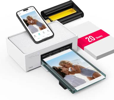 Liene Impressora fotográfica de 10 x 15 cm, impressora de imagens Wi-Fi, 20 folhas, foto colorida, impressora de fotos para iPhone, Android, smartphone, computador, sublimação de tinta