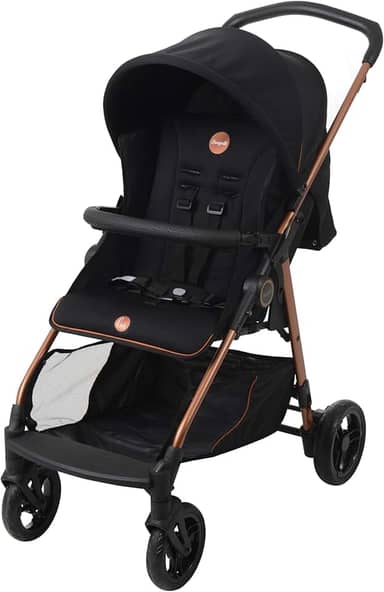Carrinho de Bebê Lui-Preto Cobre até 15 Kg Preto Burigotto