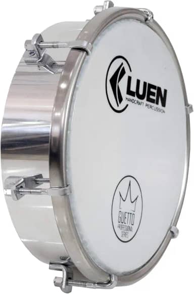 Tamborim 6' Alum - Serie Guetto 6 Afin Tarr Cromada Pele Leitosa