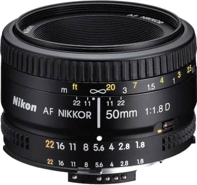 Nikon 50mm Nikkor F/1.8D AF Prime Lens for DSLR Camera (Black)