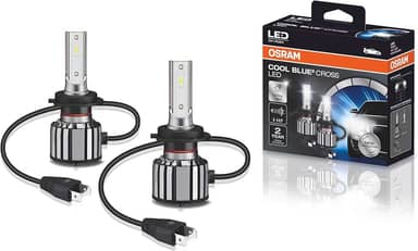 KIT LED COOL BLUE CROSS H7 OSRAM - 64210CW CBC - Potência 23W - Tensão 12V - 2 anos de Garantia - 6000K Branca Azulada