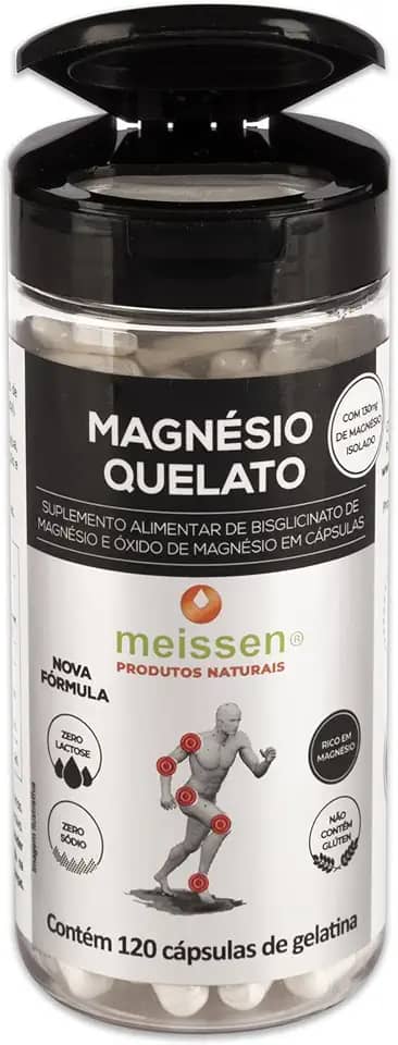 Magnésio Quelato 433Mg 120 Cápsulas, Meissen