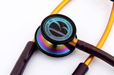 Estetoscópio Profissional De Inox Duplo Adulto Infantil - BIC (CHOCOLATE)